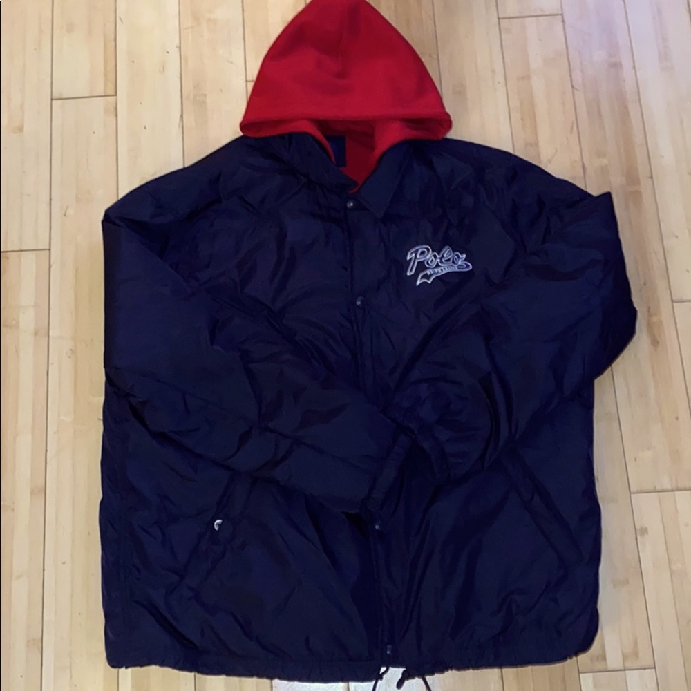 Men’s 2XL Polo Wind breaker with thermal lining.